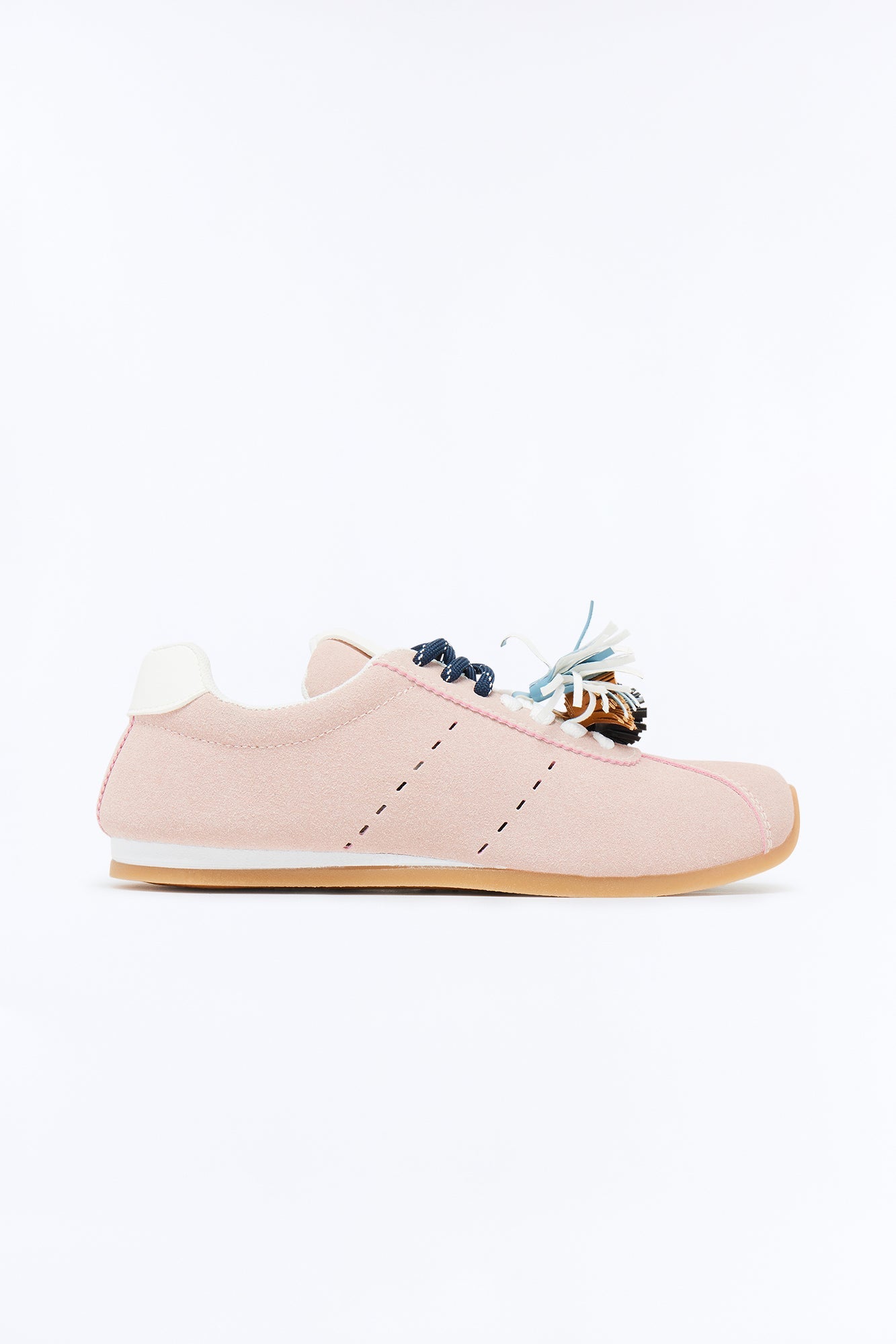 Ballpark Tassel Suede Sneakers - Blush