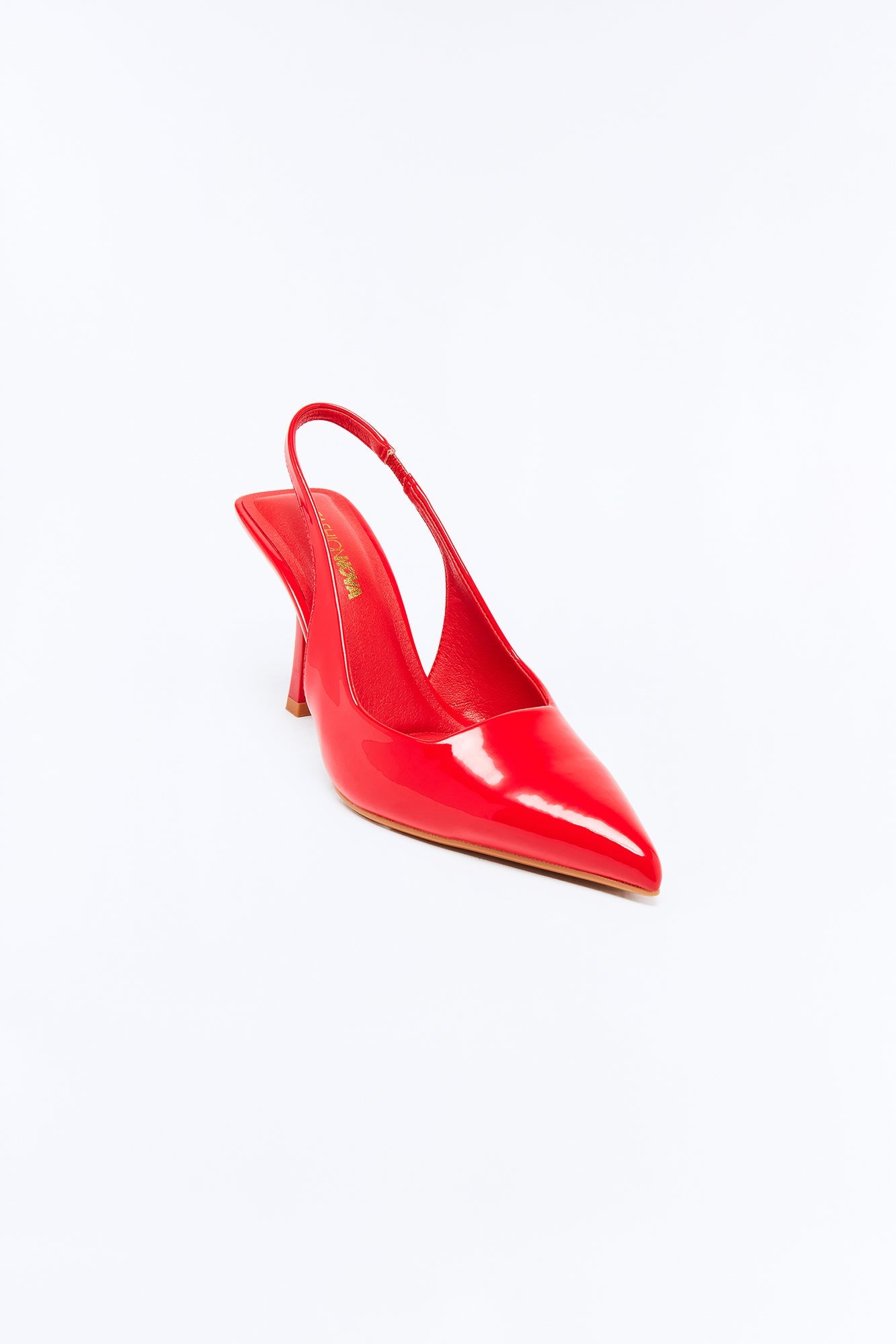 Bari Patent Slingback Pumps - Red