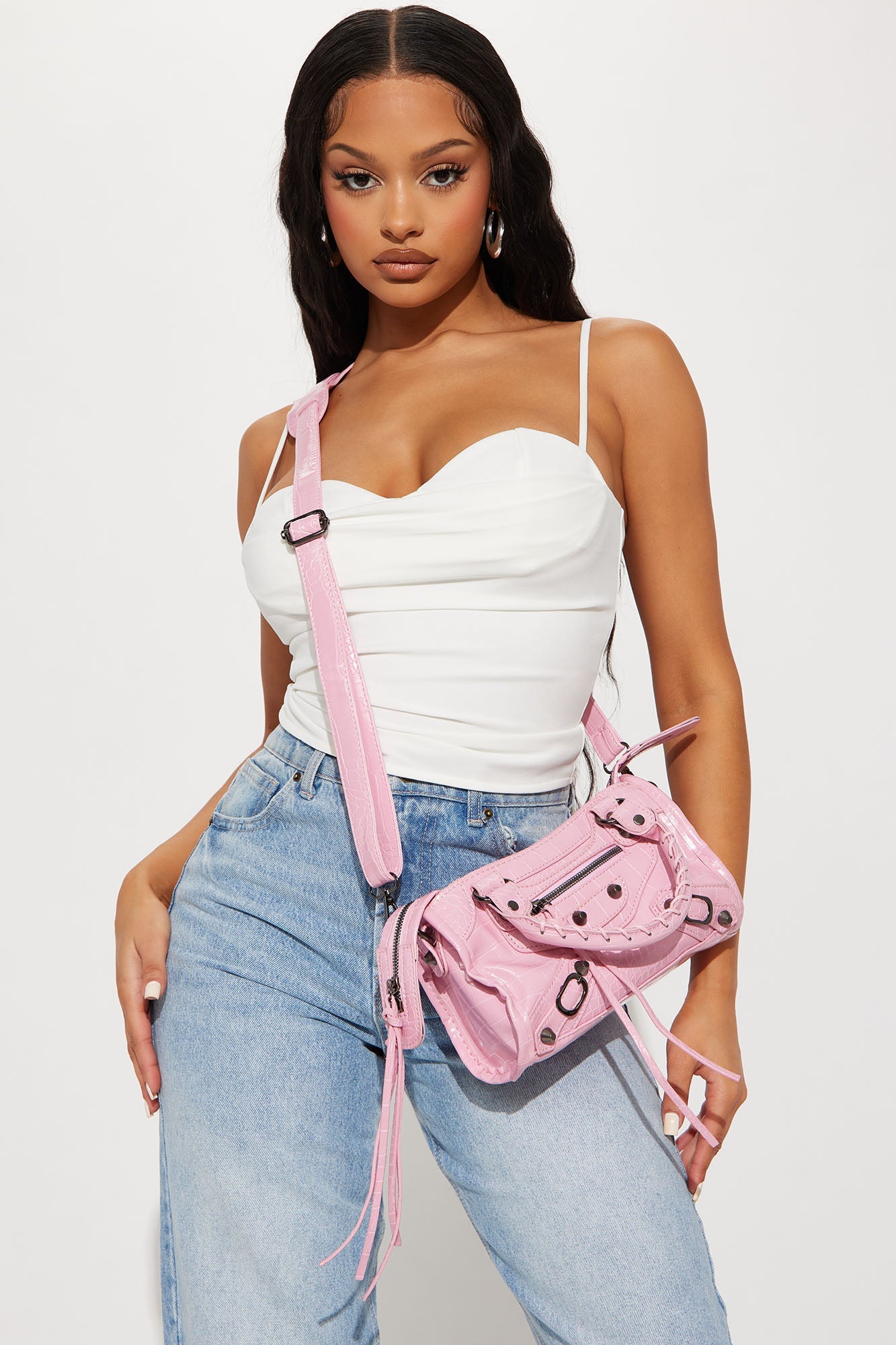 Extravagant Motion Satchel Handbag - Pink