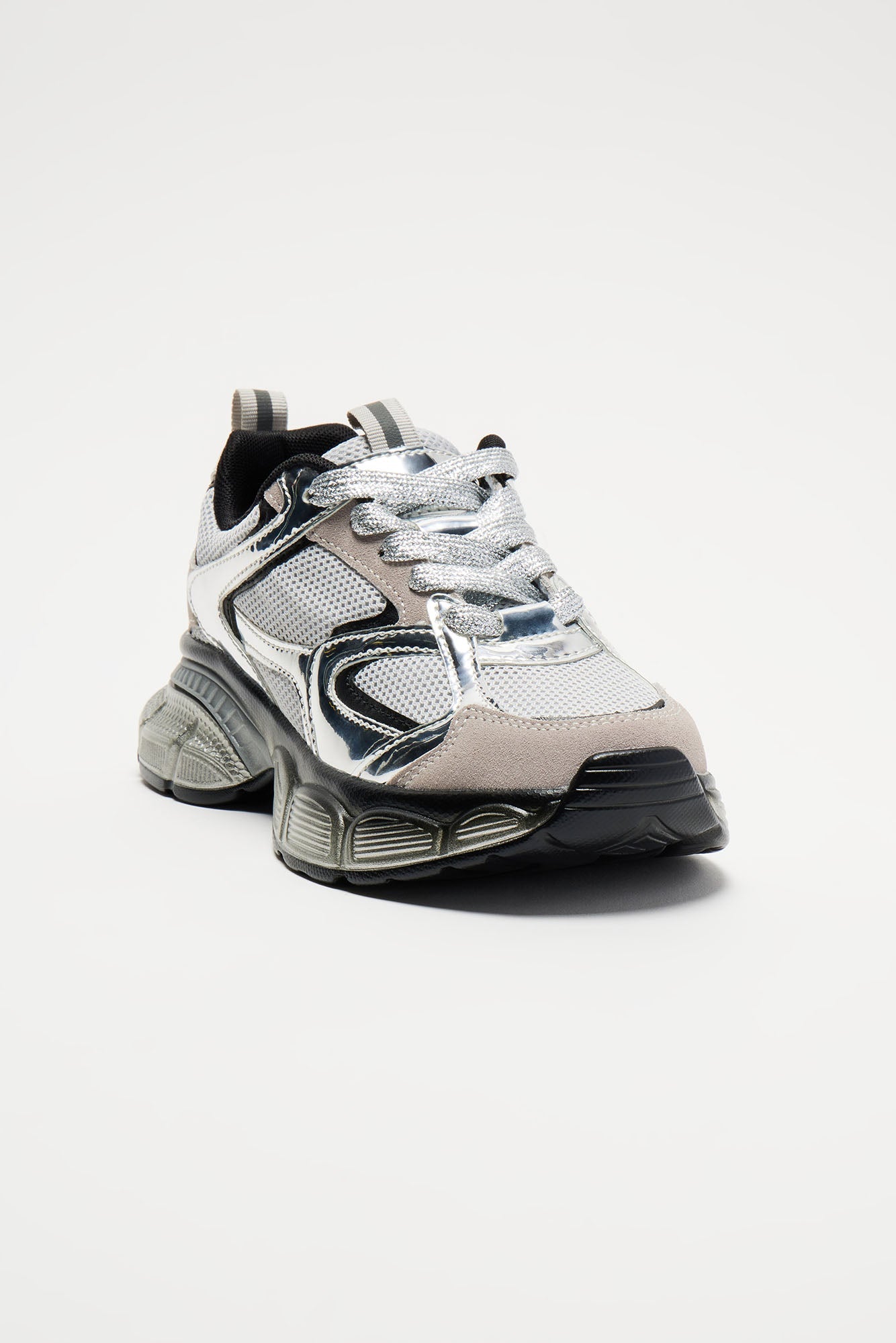 Right Direction Platform Sneakers - Silver