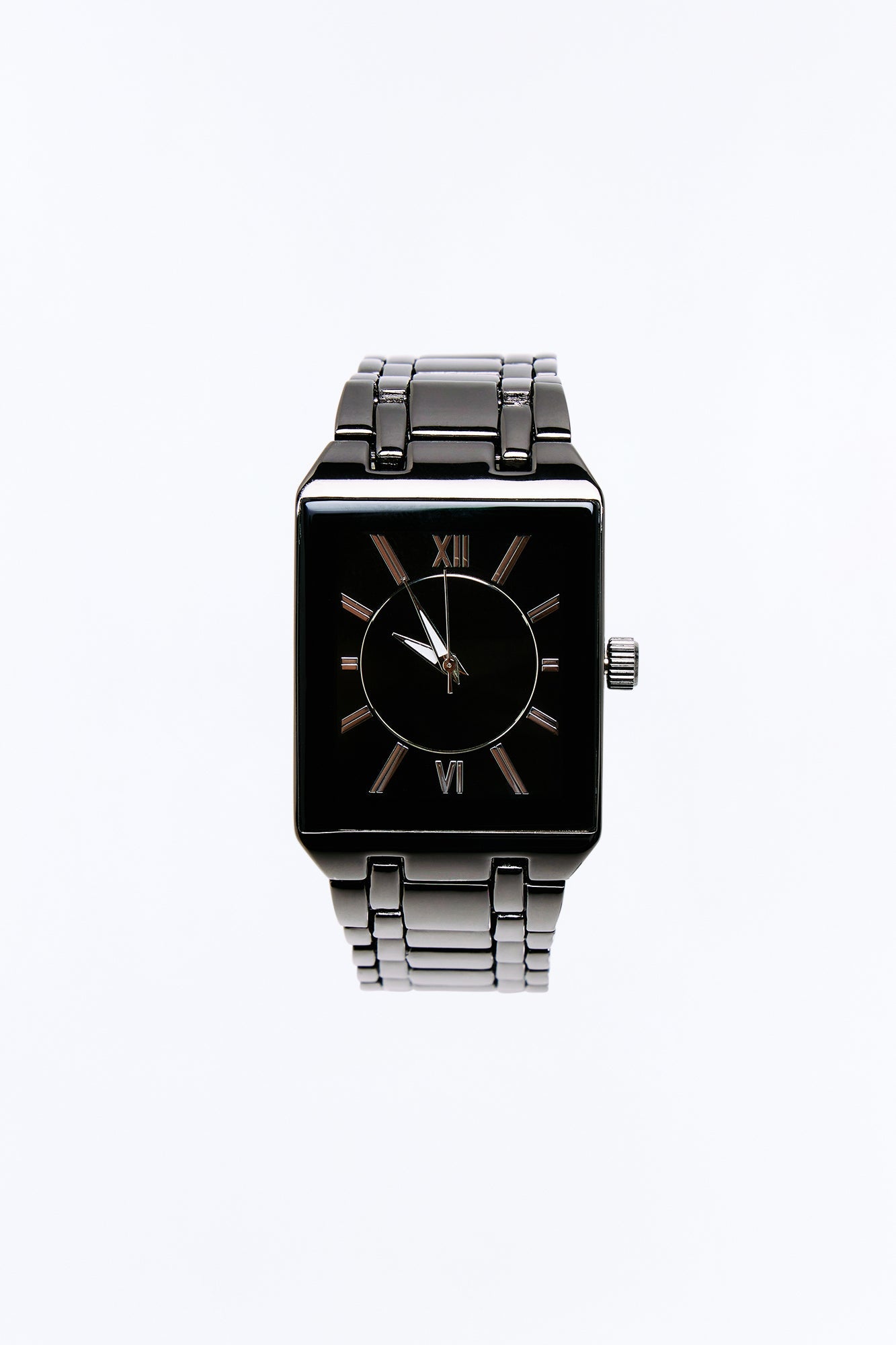 Obsidian Elegance Watch - Gunmetal
