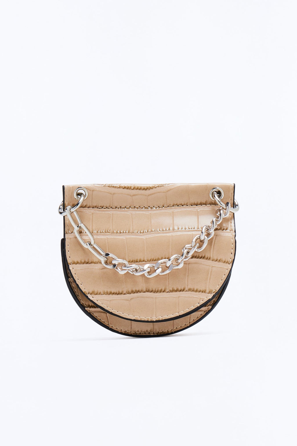 All The Small Things Faux Leather Belt Bag - Nude