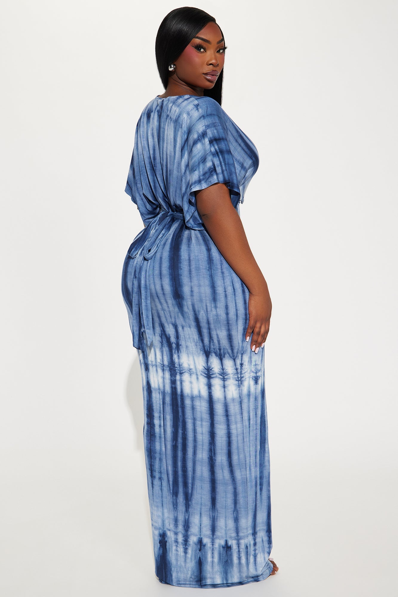 Gigi Tie Dye Maxi Dress - Blue/combo