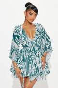 Nanami Mini Dress - Teal/combo
