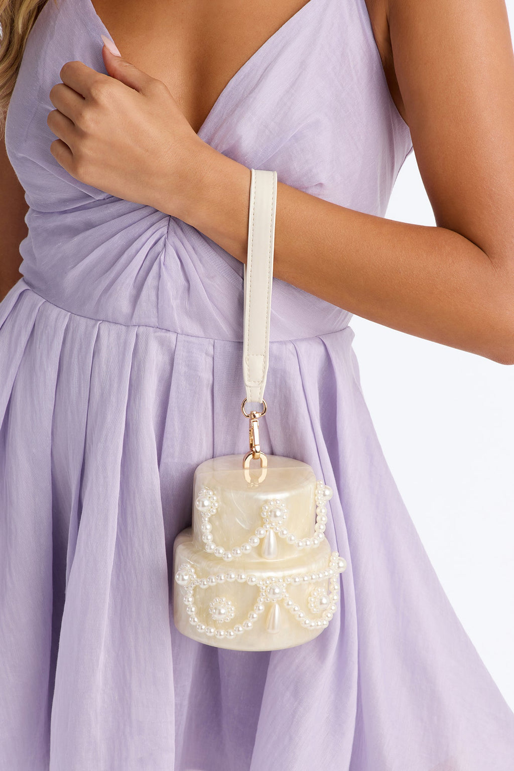 Sweet As A Cake Novelty Clutch - Ivory