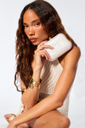 Pastel Waves Clutch - Ivory