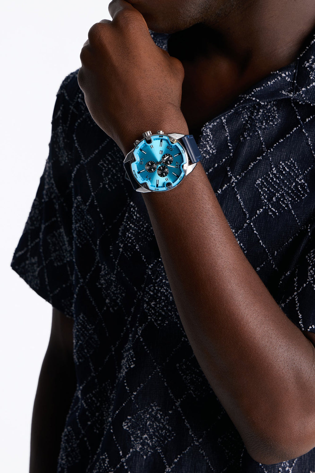 Marine Horizon Watch - Silver/Blue