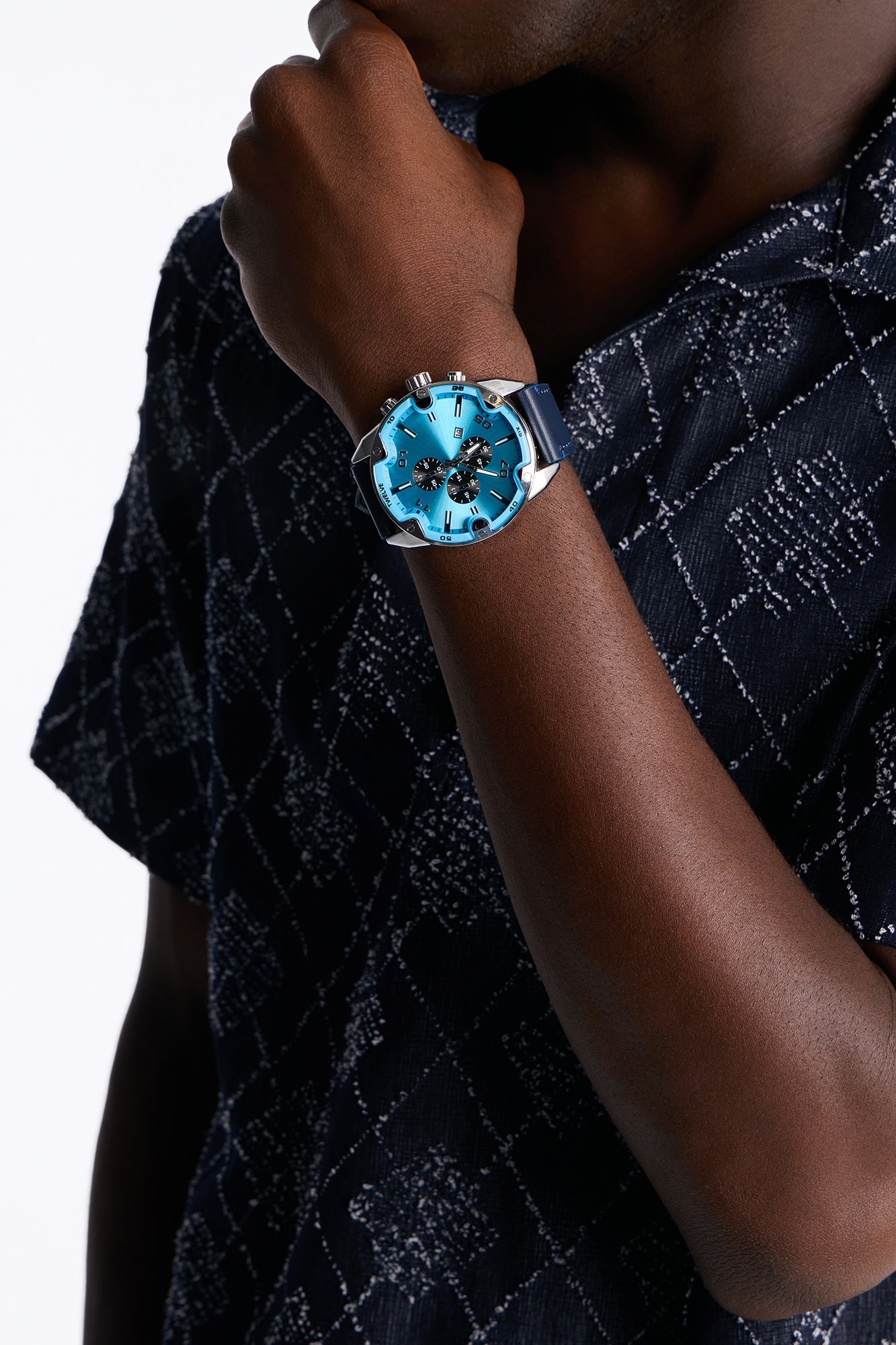Marine Horizon Watch - Silver/Blue