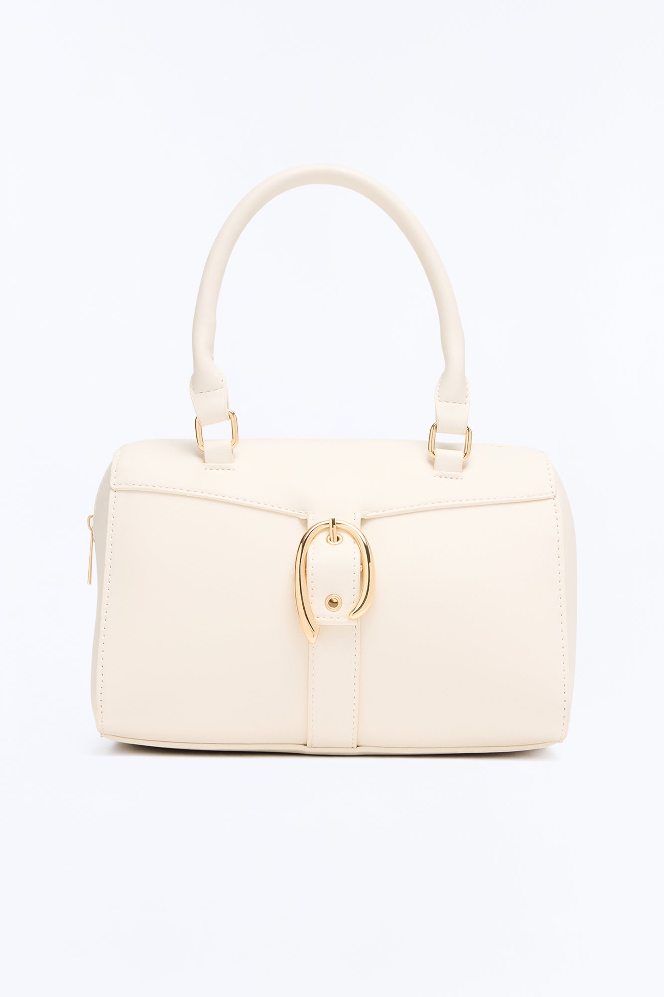 On My Good Side Faux Leather Handbag - Ivory