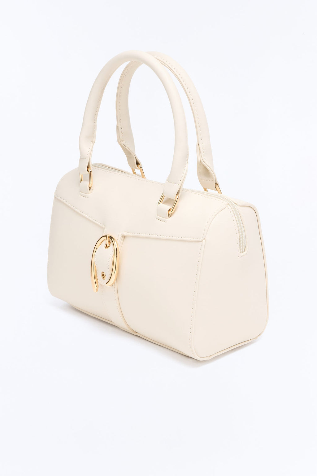 On My Good Side Faux Leather Handbag - Ivory