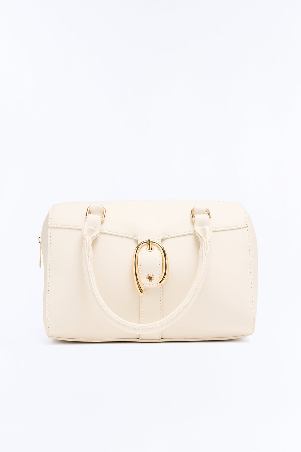 On My Good Side Faux Leather Handbag - Ivory