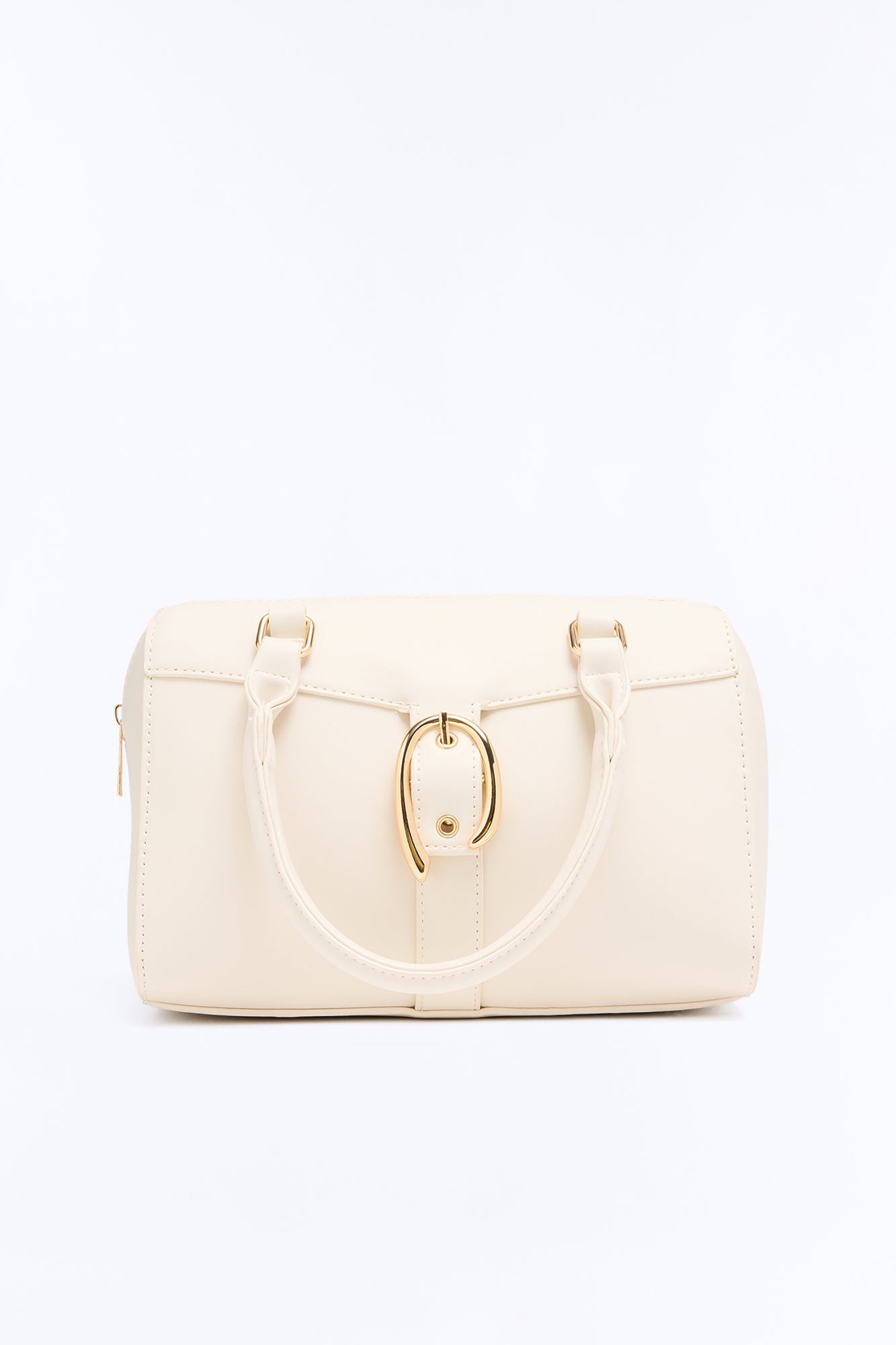 On My Good Side Faux Leather Handbag - Ivory