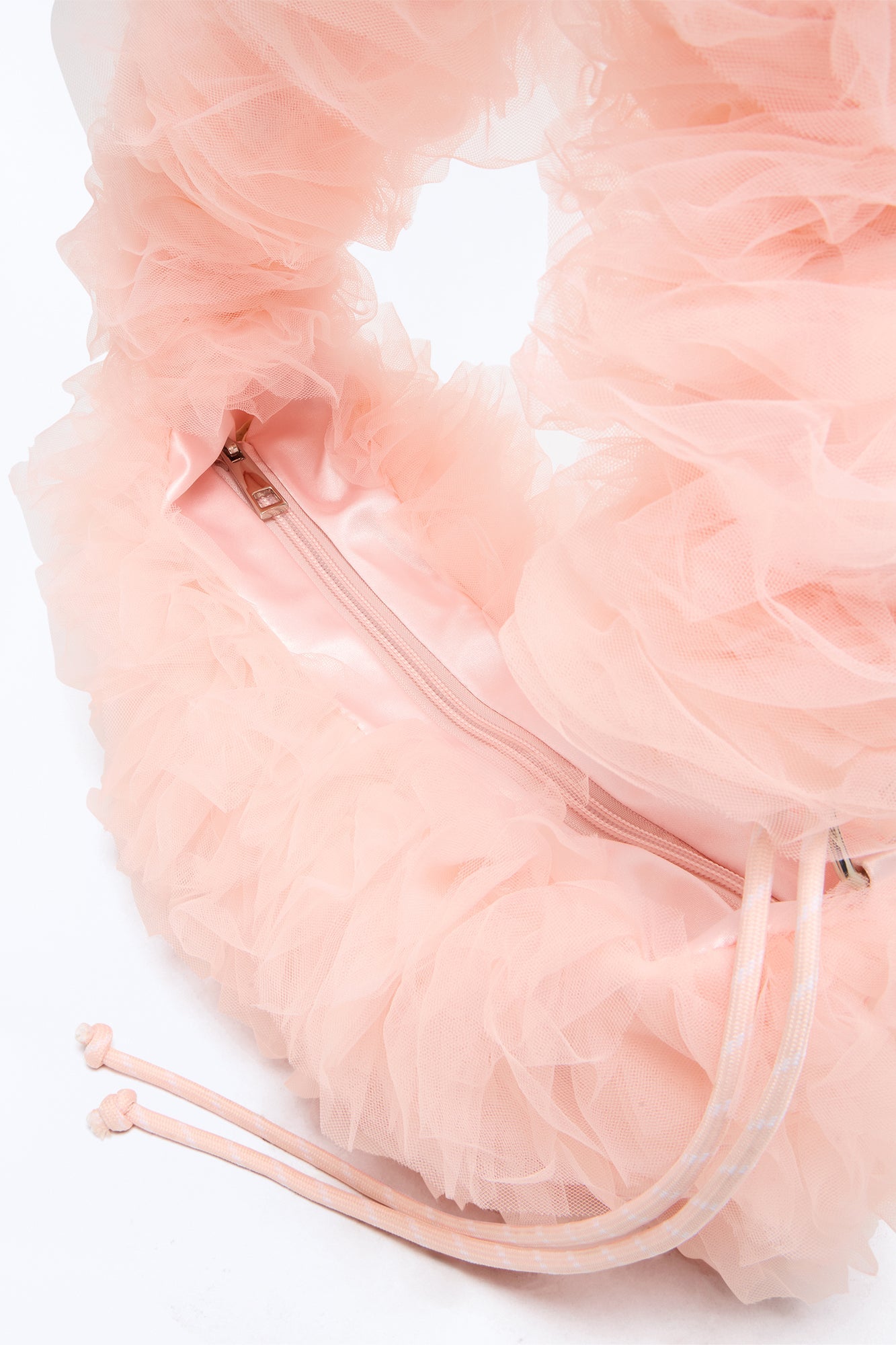 On Cloud Nine Ruffle Shoulder Handbag - Blush