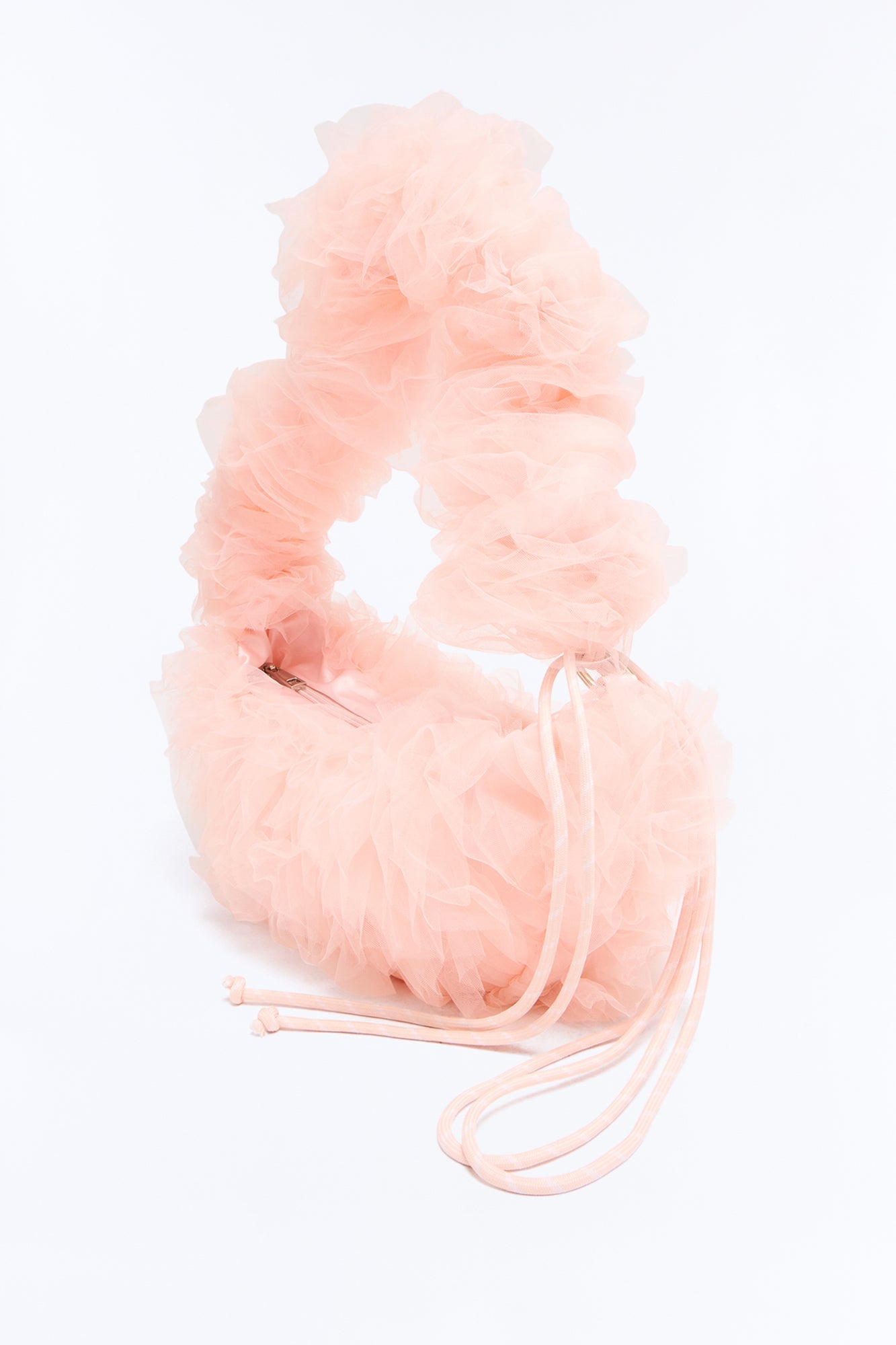 On Cloud Nine Ruffle Shoulder Handbag - Blush
