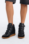 Tari Wedge Sneakers - Black