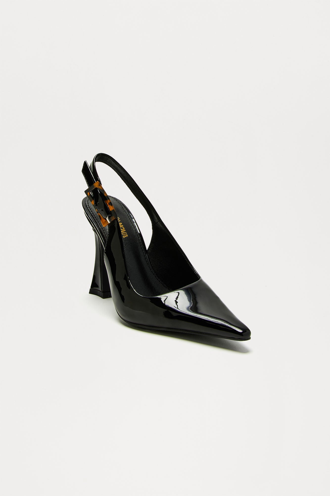 Milani Buckle Slingback Pumps - Black
