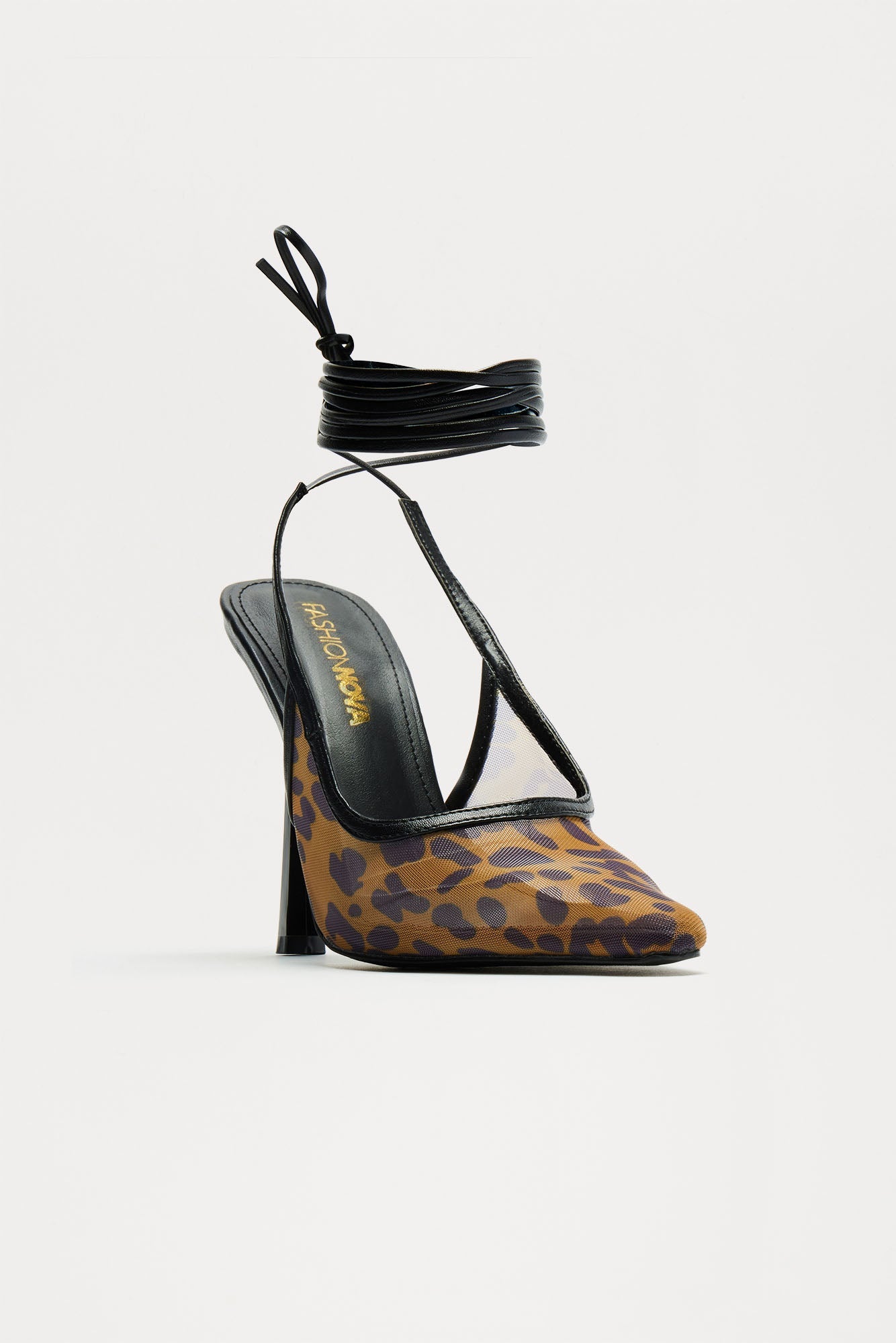 Leia Wrap Up Pumps - Leopard