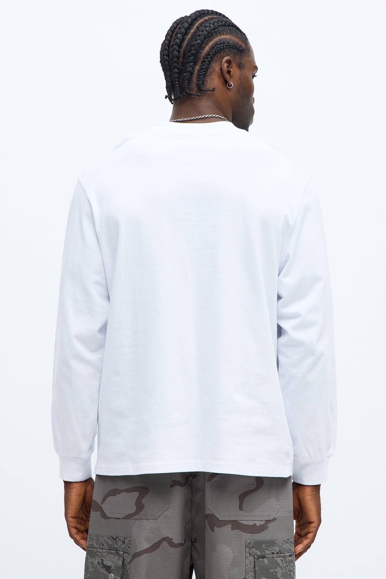 Oversized Heavyweight Long Sleeve Tee - White