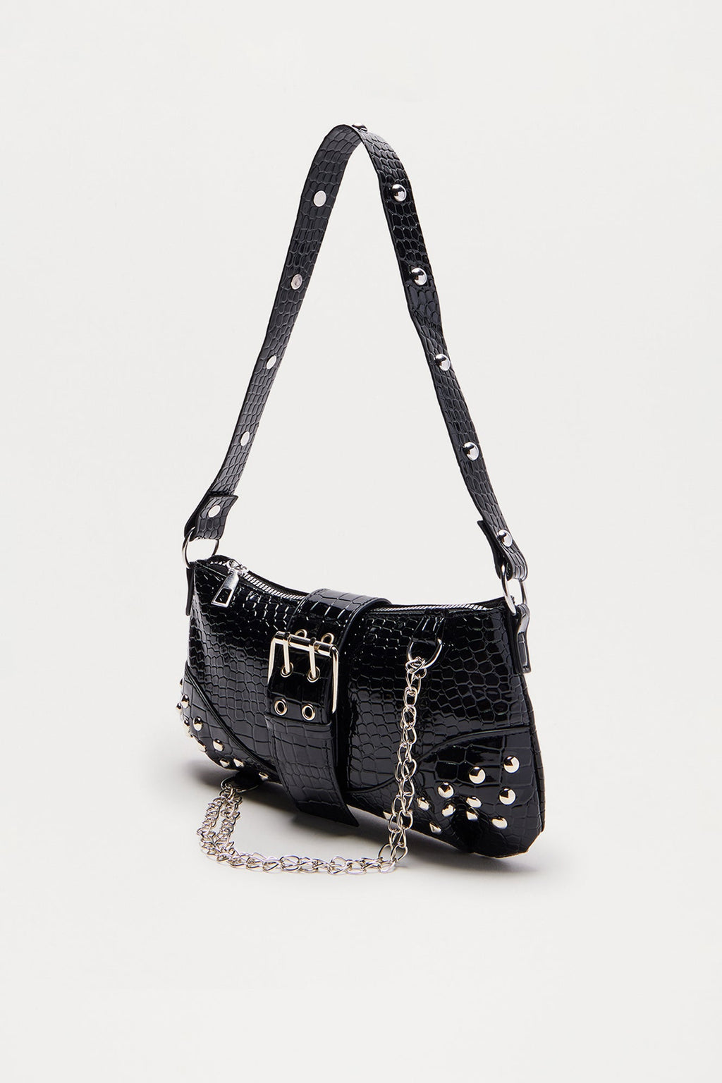 Street Style Shoulder Bag - Black