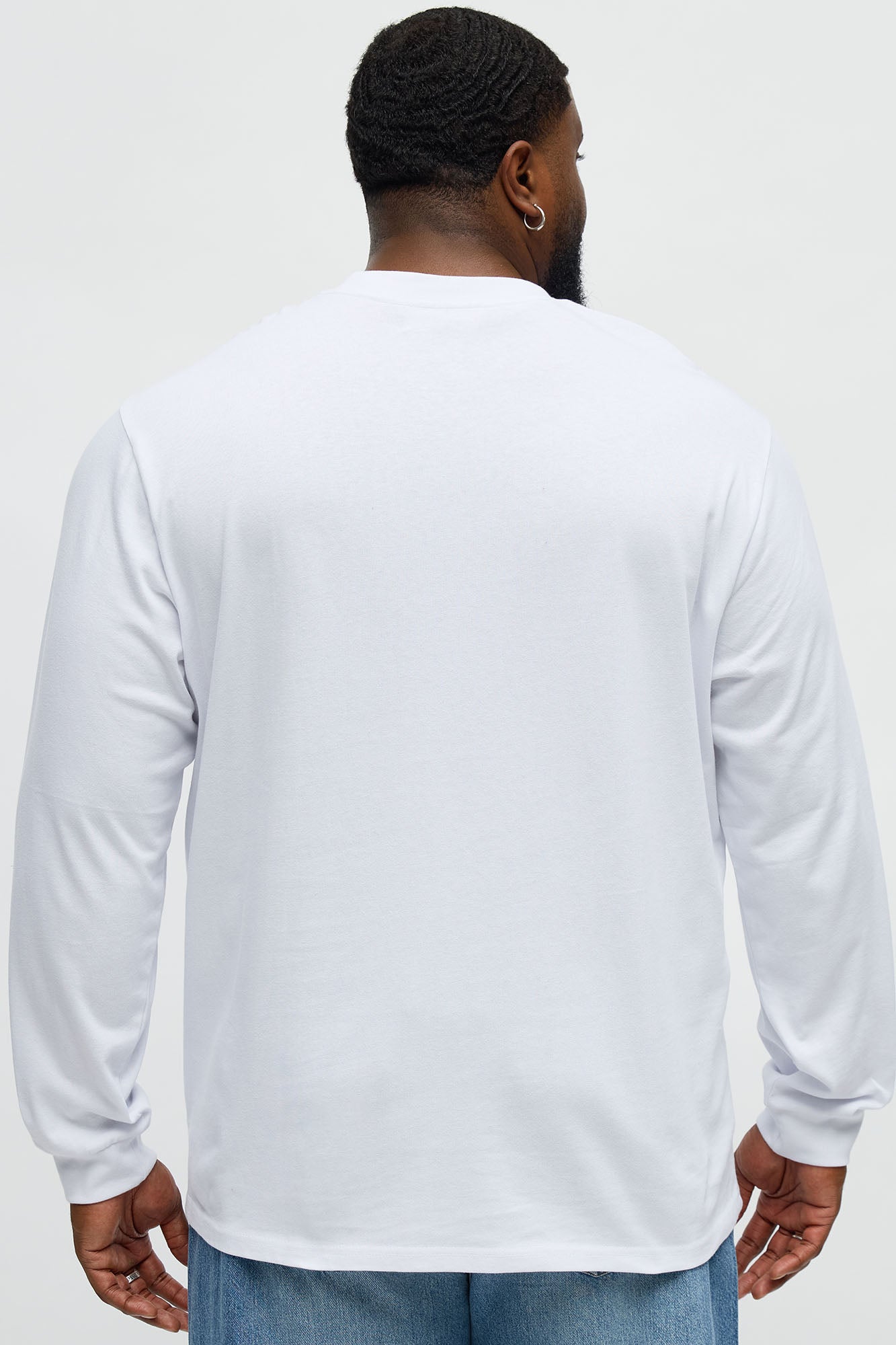 Oversized Heavyweight Long Sleeve Tee - White