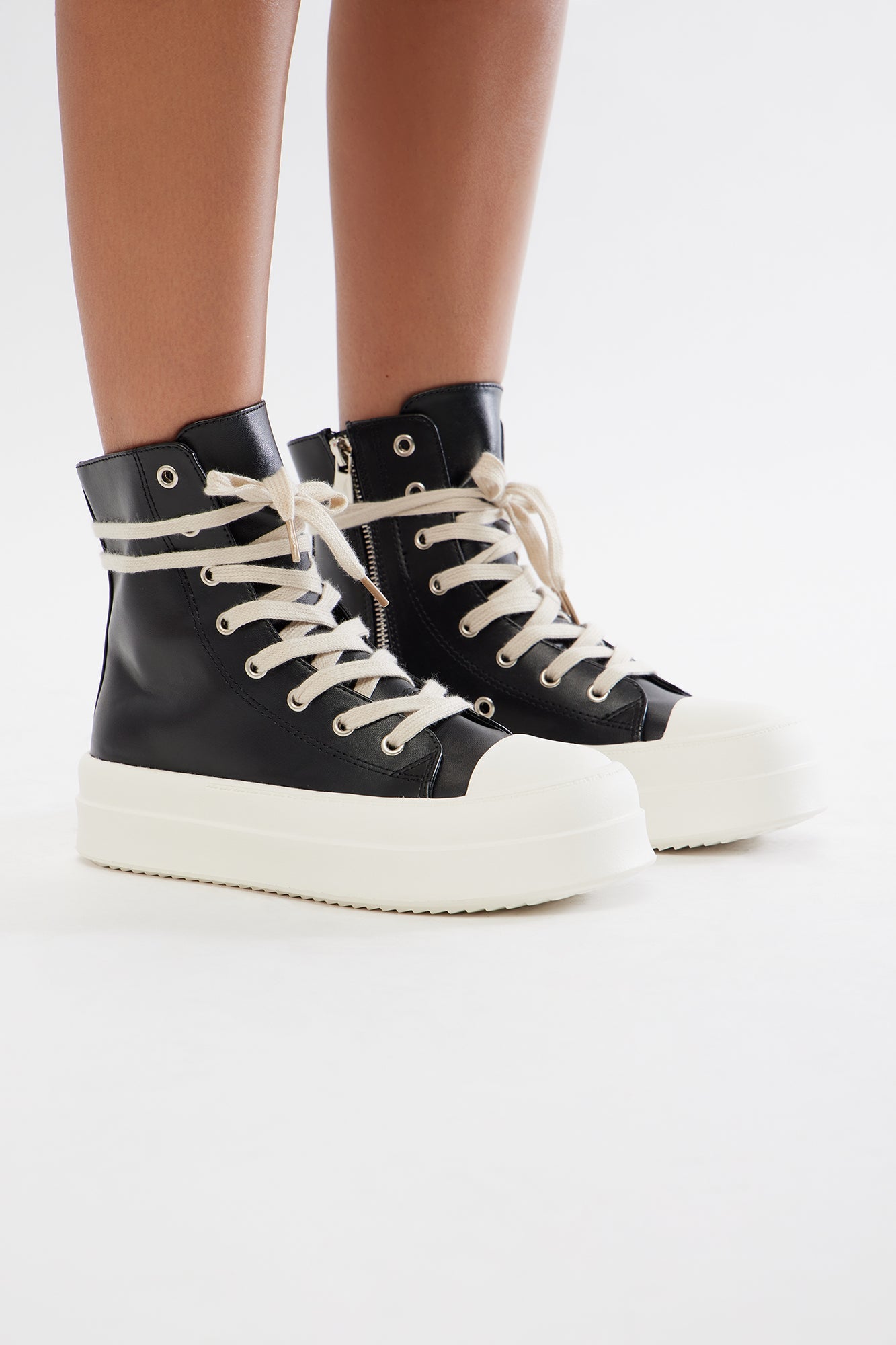 Crew Platform Sneakers - Black