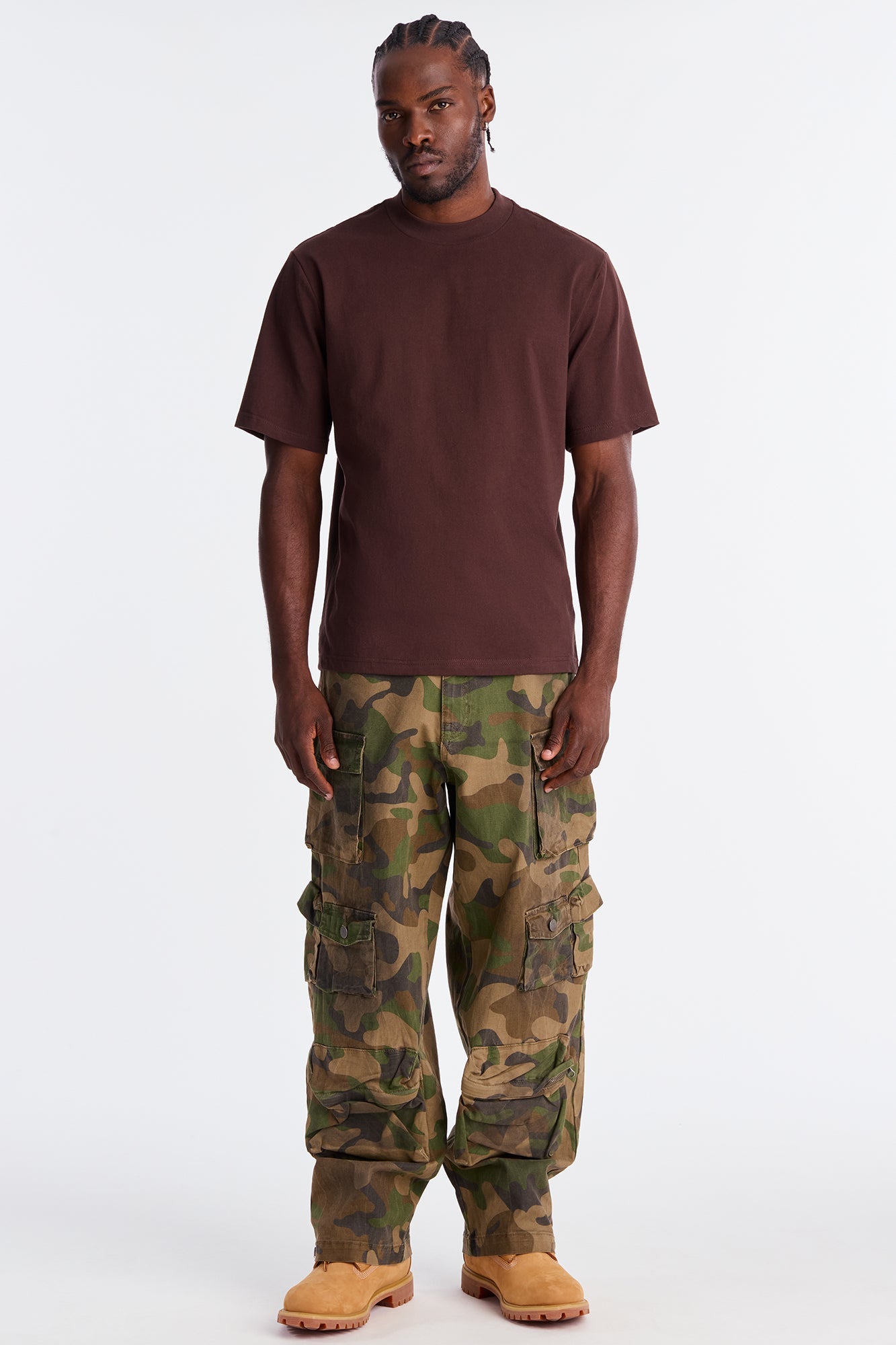 Oversized Heavyweight Tee 240GSM - Brown