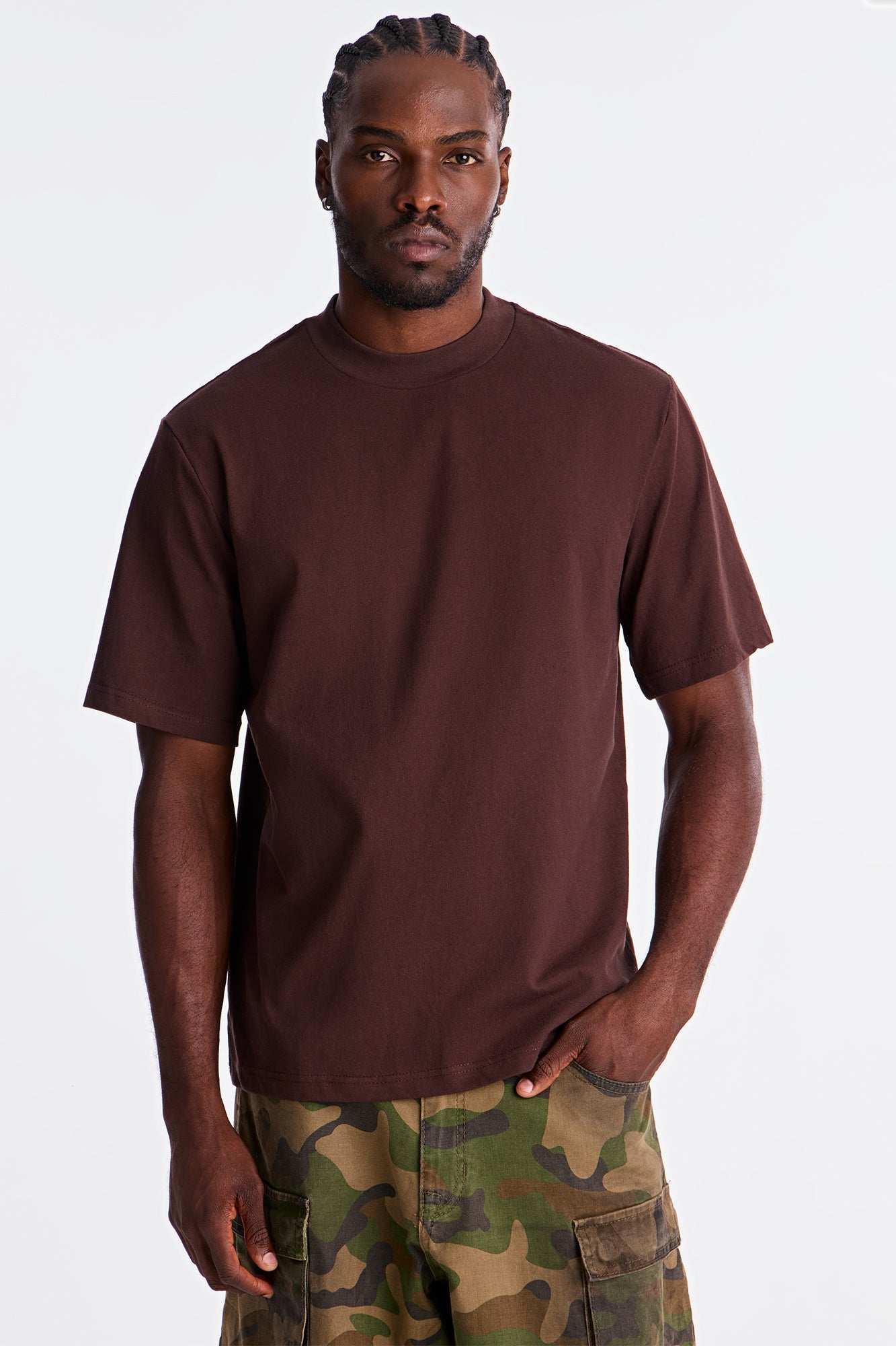 Oversized Heavyweight Tee 240GSM - Brown