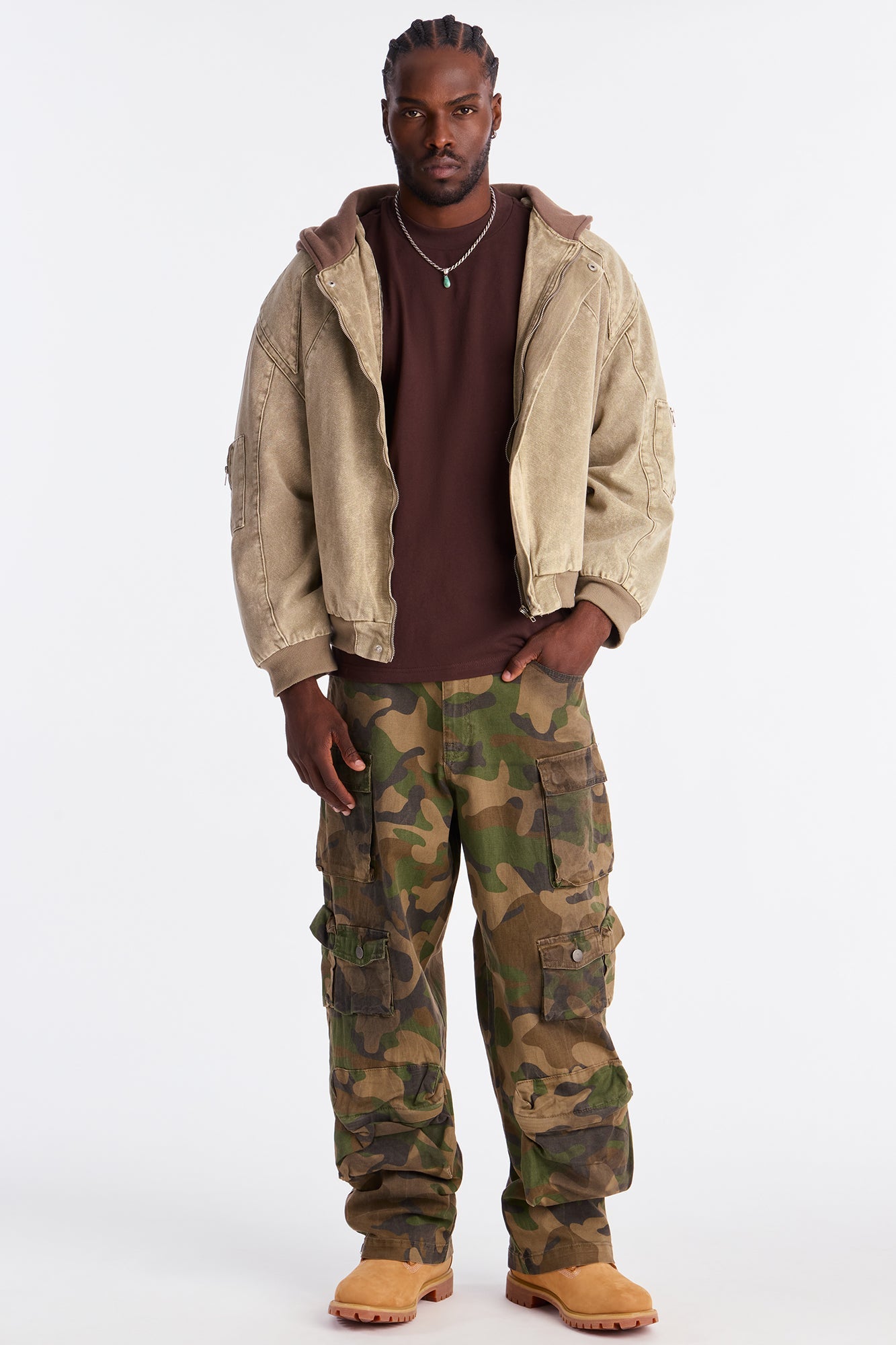Oversized Heavyweight Tee 240GSM - Brown
