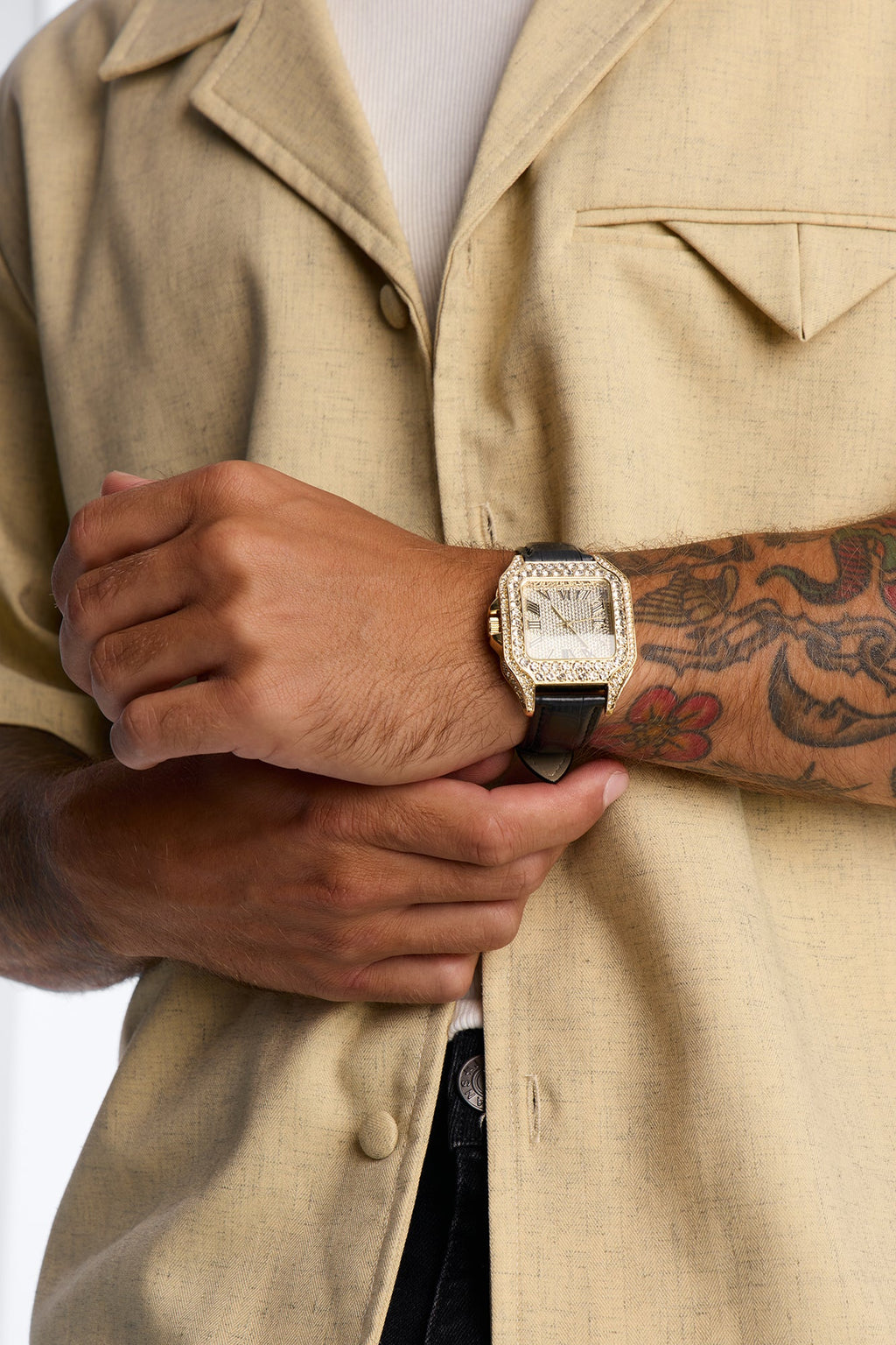 Exodus Iced Watch - Gold/Black