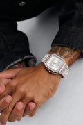 Time Immortal Iced Watch - Silver/Silver