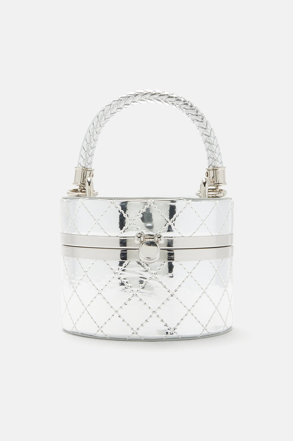 Here For The Drama Clutch - Silver