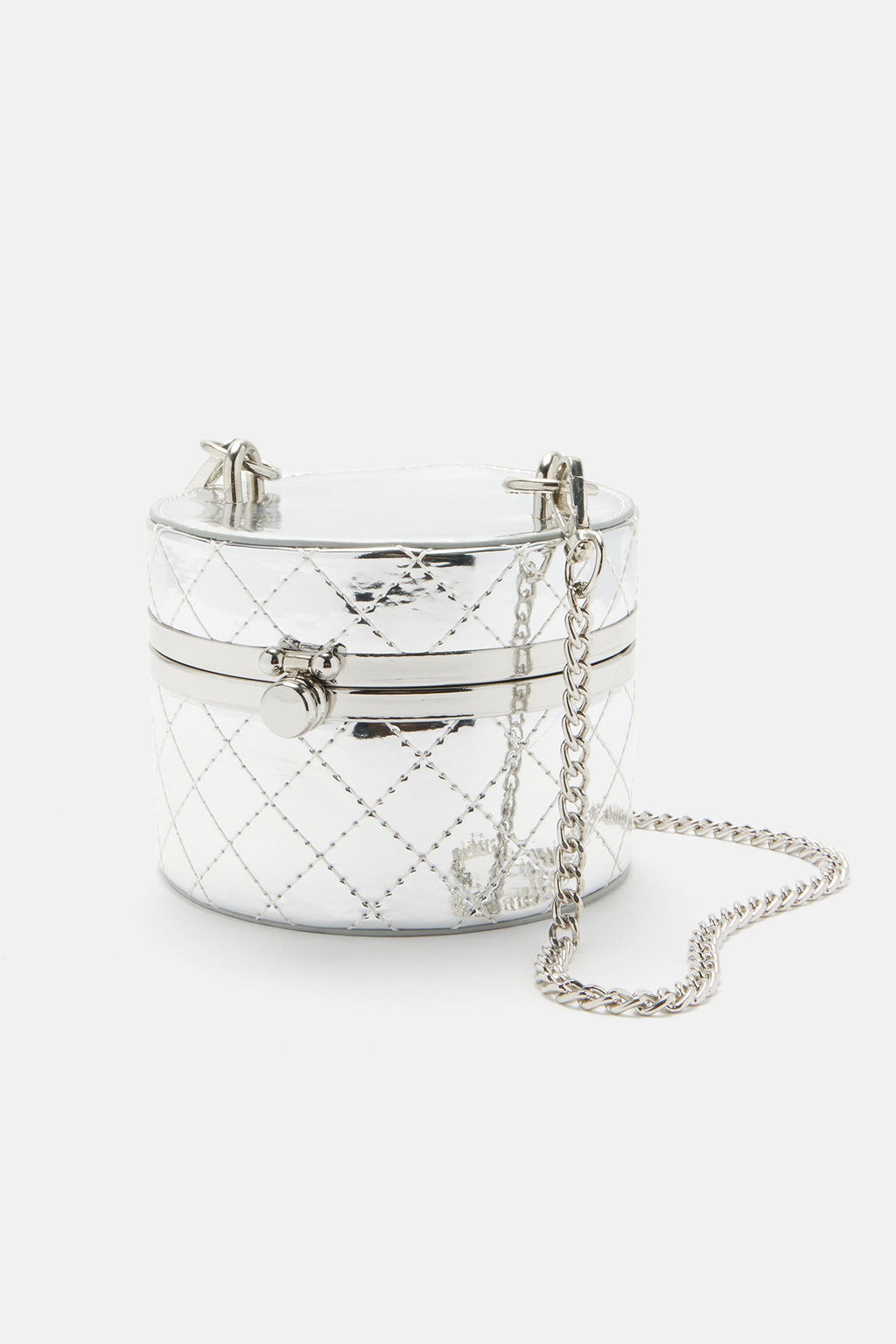 Here For The Drama Clutch - Silver