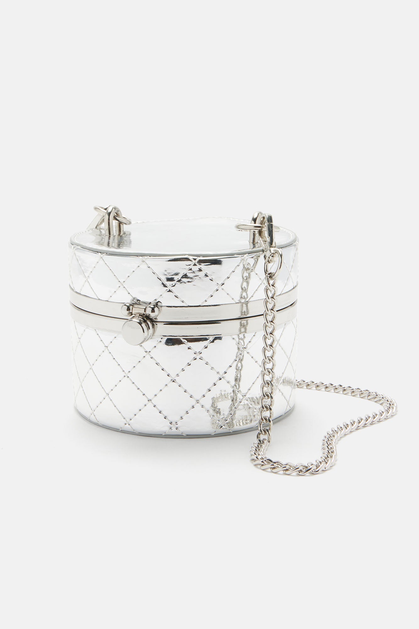 Here For The Drama Clutch - Silver