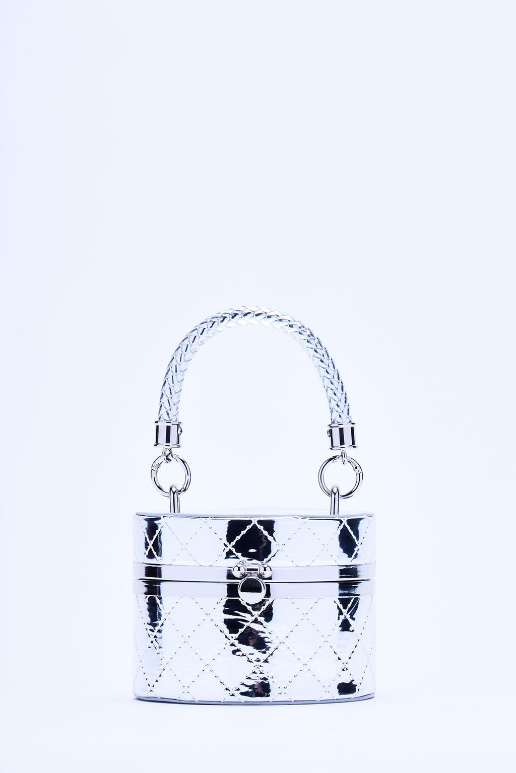 Here For The Drama Clutch - Silver