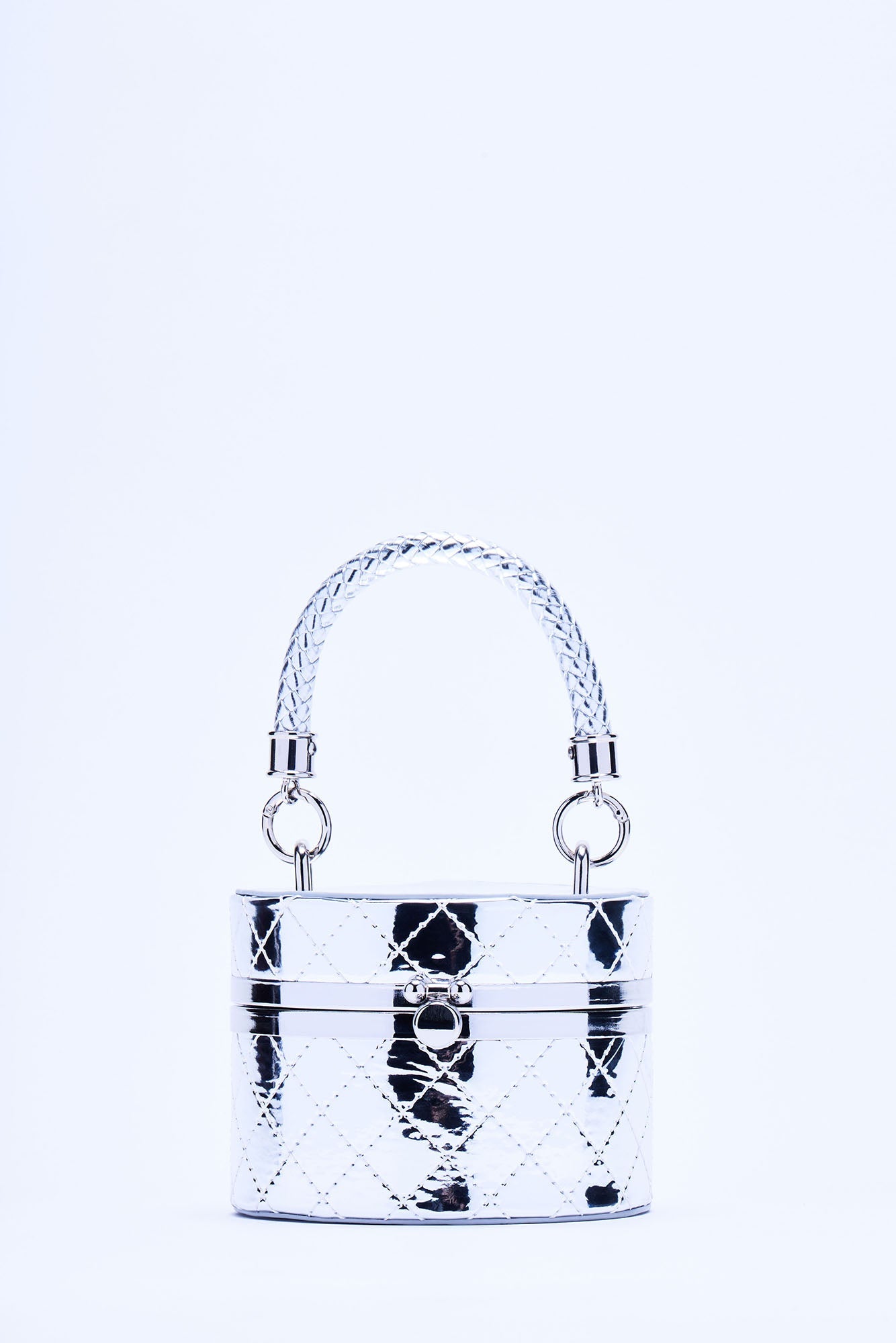 Here For The Drama Clutch - Silver