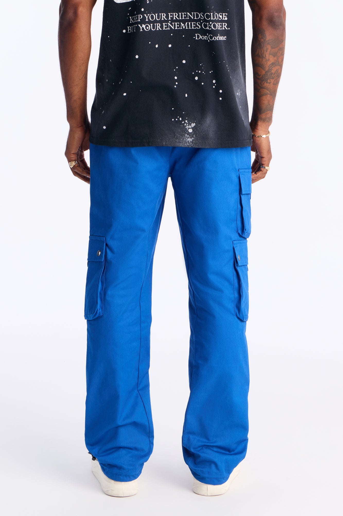 Roaming Twill Cargo Pants - Blue
