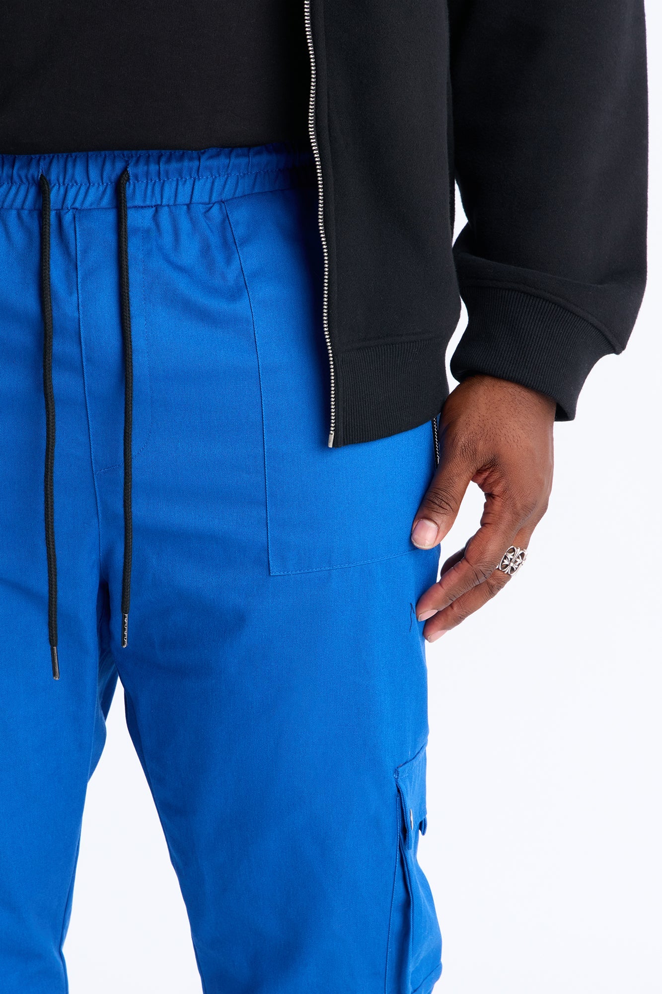 Roaming Twill Cargo Pants - Blue