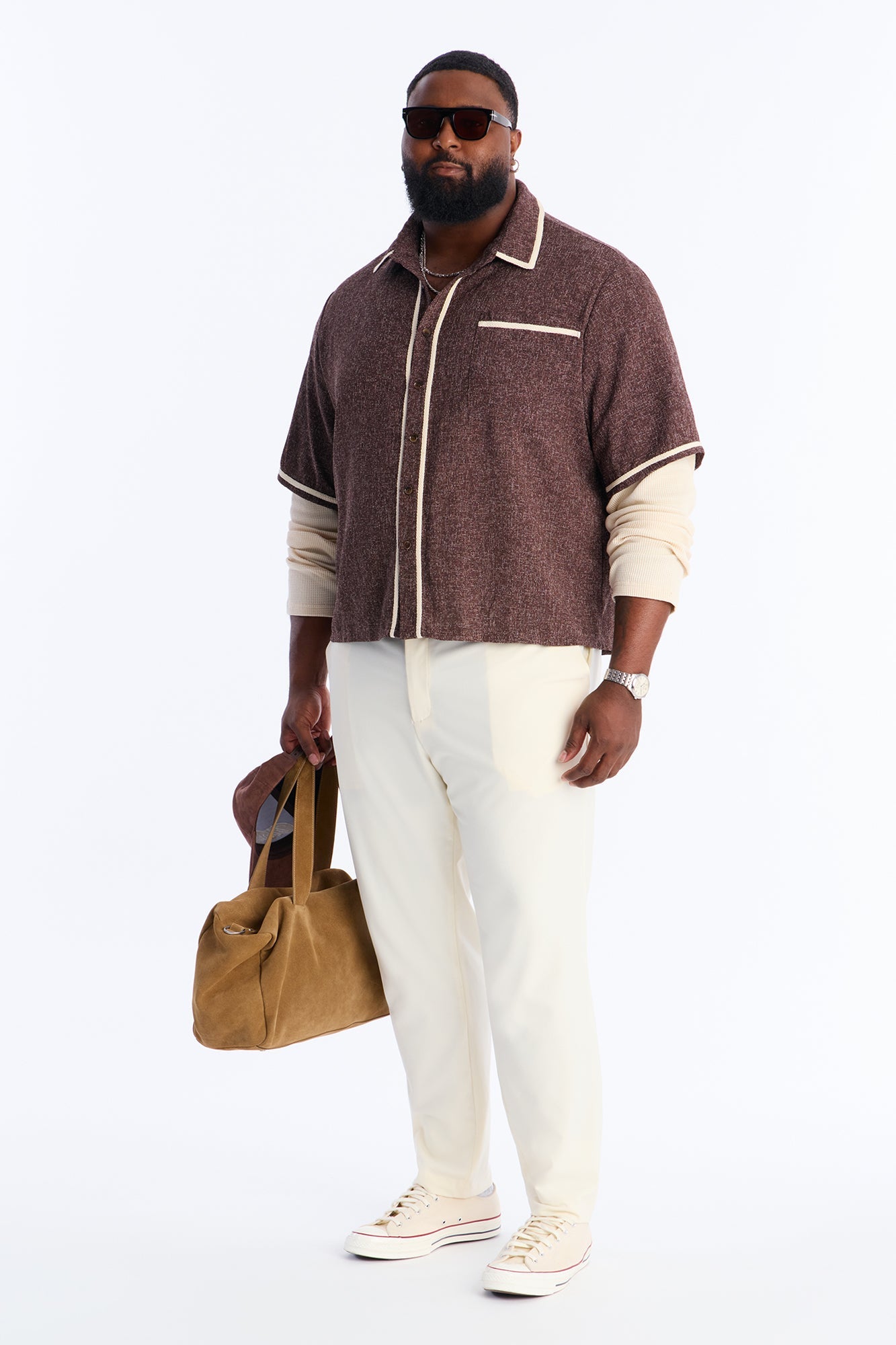 The Modern Stretch Slim Trouser - Cream