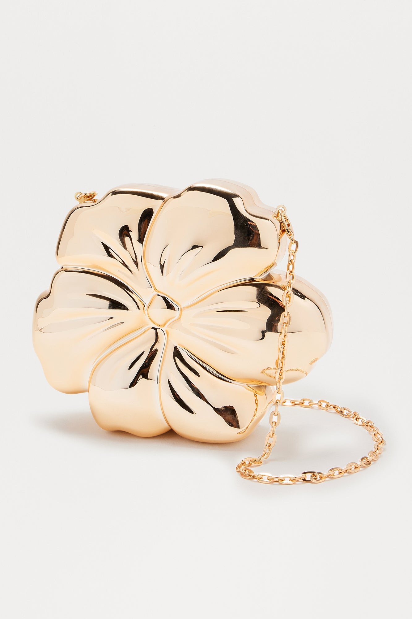 Betty Floral Handbag - Gold