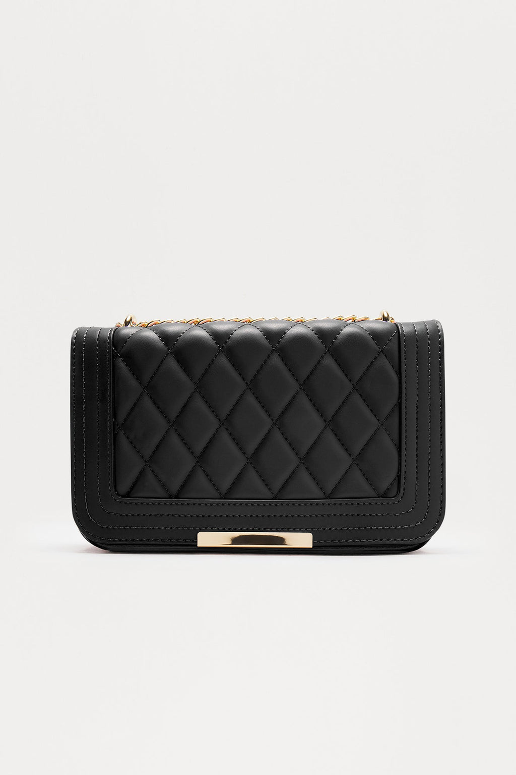 Leave The Rest Behind Crossbody Bag - Black/Gold