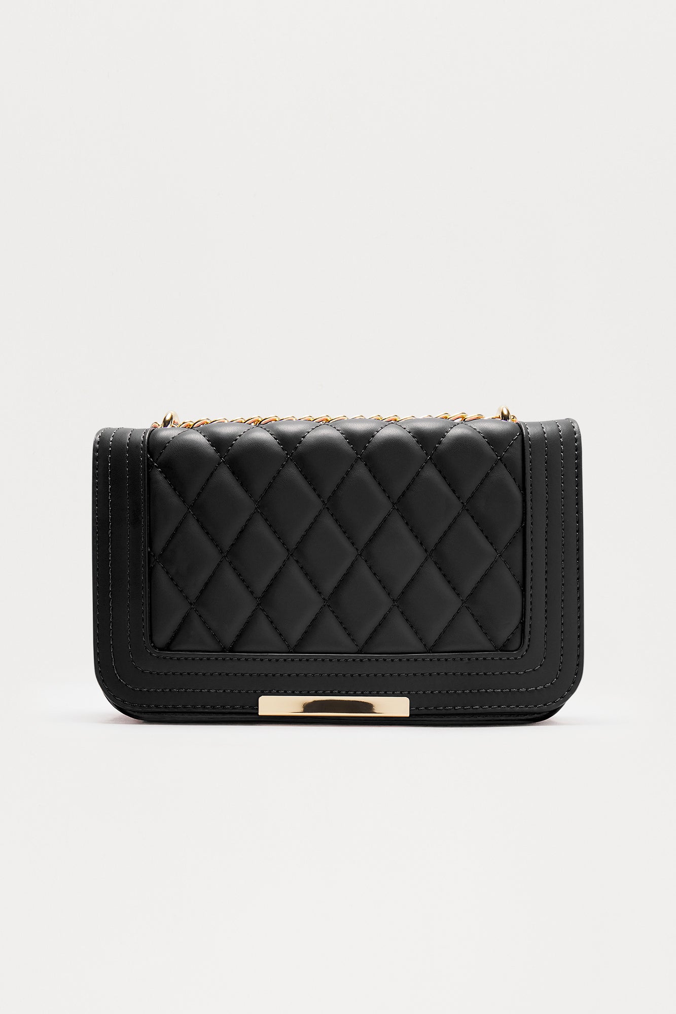 Leave The Rest Behind Crossbody Bag - Black/Gold
