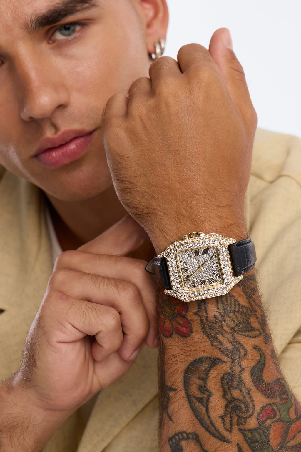 Exodus Iced Watch - Gold/Black