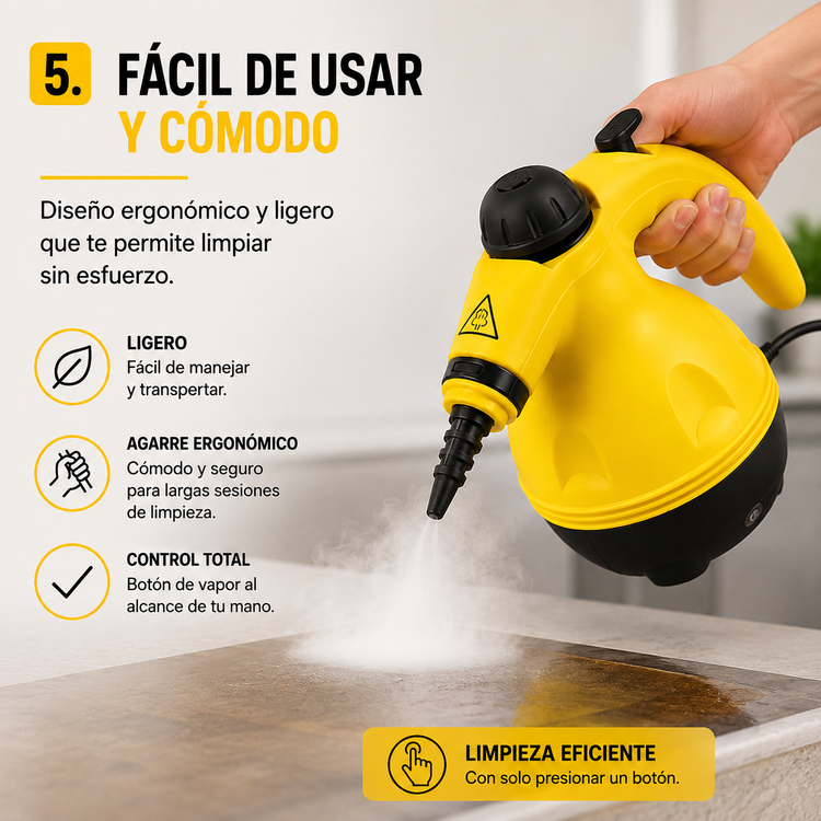 Fácil de usar y cómodo