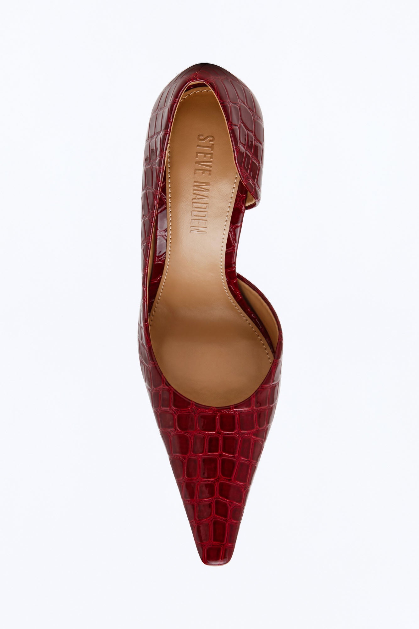 Steve Madden Elegant Crocodile Stiletto Pumps - Red