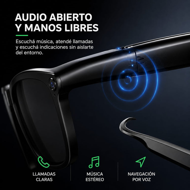 Música, llamadas y navegación sin quitarte los anteojos